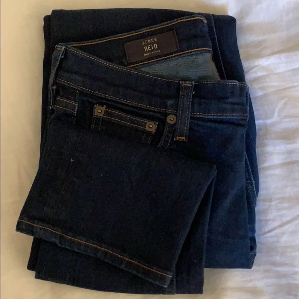 J Crew Reid Size 28 dark blue jeans